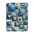 Blue Shades Sherpa Fleece Blanket, Cozy Throw Blanket for Home Decor, Plush