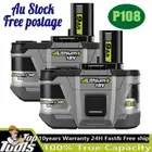 2x 18V 9.0Ah Battery For Ryobi P108 for ONE+ Plus P107 RB18L50 High Capacity NEW