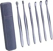 Ear Spoon - 6X Ear Cleaner Wax Remover Scoop,Professional Painless Ear Pick, Reusable Ear Cleaning Kit with Storage Box for Daily Ear Care