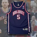 JASON KIDD NEW JERSEY NETS 🪢 REEBOK 籃網隊 青年版 客場深藍 NBA 球衣 古著