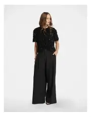 [Decjuba] Esme Feather Sequin Tee in Black