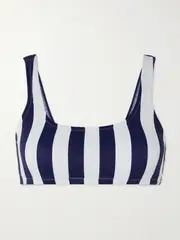 [Melissa Odabash] Melissa Odabash - Ponza Striped Bikini Top - Navy - UK 10 UK 10 Blue