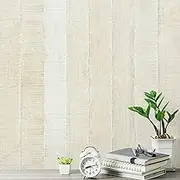 WENMER Beige Wood Wallpaper 17.7" x 118" Light Wood Contact Paper Shiplap Peel and Stick Wood Wallpaper Self Adhesive Wood Plank Wallpaper for Cabinets Kitchen Shelf Drawer Wall Door DIY