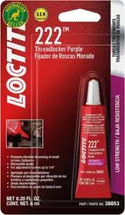 222 Threadlocker for Automotive: Low-Strength, Anaerobic, One-Component Requires