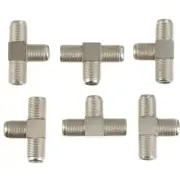 10PCS 3 way tv signal splitter Coax Coax Cable Extension Adapter Coaxial Cable