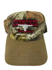 Guenther Trucking Wyoming Iowa Trucker Hat Cap Strapback Camouflage Brown N1 C
