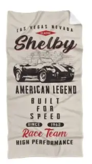 2 - Shelby American 60x30 French Terry Towels - Ford Mustang Cobra GT500 GT350