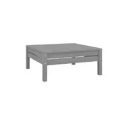 Grey Garden Footstool Solid Pinewood