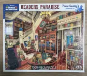 WHITE MOUNTAIN - READERS PARADISE - AIMEE STEWART 1000 PIECES - BRAND NEW!!