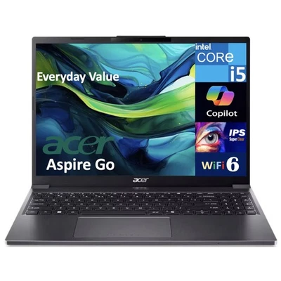 Acer Aspire Go 15.3" WUXGA Intel Core i5-1334U 1.30GHz 64GB 2TB W11P Laptop Gray