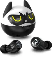Wireless Earbuds Bluetooth Earphones with Mic Touch Control Owl Design