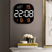 10inch Digital LED Wall Clock W/ Remote Control Timing Adjustable Desktop Alarm