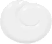 CIYODO Ceramic Divided Dumpling Plate Decorative Serving Tray for Sushi Dipping Sauce Snacks Practical Appetizer Platter for Home Restaurant Parties Events