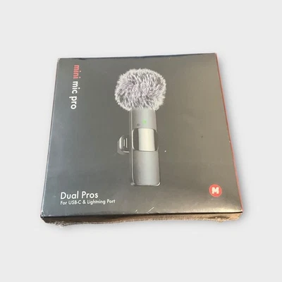 Mini Mic Pro Wireless Microphone for iPhone iPad Android Lavalier Microphone ...
