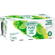 [Smirnoff] Smirnoff Pure Lime & Soda (10 Pack) Can 330mL