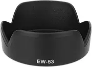 Camera Lens Hood Rubber, Lens Hood Shade Hood Reverse Attaching EW 53 Quality Plastic Camera Lens Hood Shade