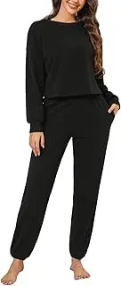 [CUPSHE] Women's Two Piece Outfit Sweatsuits Set Long Sleeve Loungewear Tracksuit Jogger Set