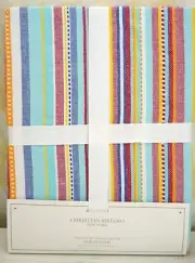 NWT CHRISTIAN SIRIANO NEW YORK BOHO STRIPE TABLE CLOTH 60 X 84 OBLONG
