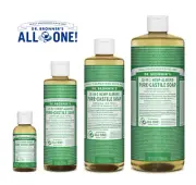 Dr. Bronner's Pure-Castile Soap Liquid (Hemp 18-in-1) Almond - 4 Sizes Available