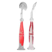 1 Red Triple-Edge Tongue Scrapers - Get Rid of Bad Breath!