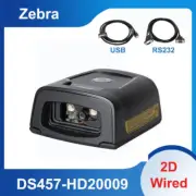 Zebra DS457-HD20009 Fixed Mount 2D Wired Barcode Scanner with USB/RS232 Cable