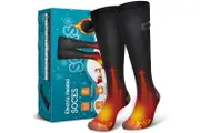Heated Socks Rechargeable 3.7V 4000mAH Battery Operated Electric Heating Socks, Winter Cold Foot Warmers Thermal socks(L)