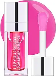 UKKQES Hydrating Lip Glow Oil, Plumping Lip Gloss, No-Sticky Transparent Moisturizing Lip Balm, Natural Lip Plumper Gloss Make Lips Fuller and Moisturizing 03