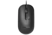 Promate MaxComfort CM-2400 4-Button Wired Optical Mouse - Black 2400dpi -