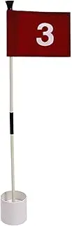 Colaxi Golf Putting Green Flag and Hole Cup Practice Putting Golf Flags Gifts Golf Flag Hole Cup Set for Lawn Driving Range Golfing Home Yard