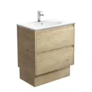 Fienza Rotondo Amato 750 Vanity on Kickboard Scandi Oak ROT75BSK