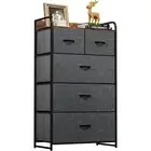 Pioneer 5-Drawer Dresser Chest of Drawers Storage Organiser Unit