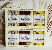 2-Pack Saponificio Varesino Wild Lavender, Rose Passion & Golden Lemon Bar Soap