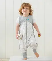 [Sleep Suit Sleeveless] Grey Daydream •Organic Cotton