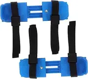 TOKIDNY 1pair Adjustable Boy Girl Ice Skates with Straps Safe Double Runner Design for Outdoor Skating and Skiing Antifall Features Comfortable Fit for Toddlers Versatile Training Support