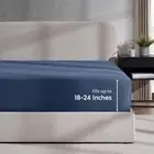 Extra Deep Pocket Full Fitted Sheet 18"-24" Ultra Soft King Size(Navy Blue)