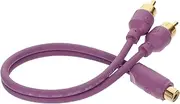 GARVALON Audio Cable Splitter Female to Male Replacement Wire for Car Speaker Amplifier System