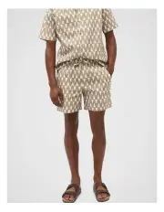 [Seed Heritage] Geometric Print Short in Hazelnut Multi