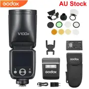 Godox V100C 100W Camera Flash Speedlite Touch Screen For Canon + AK-R1 Set