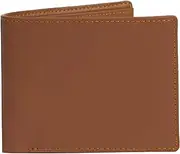 [HATA] Cowhide Leather Wallet for Men with RFID Blocking Minimalist Front Pocket Security Passcase Extra Capacity Easy Access Ladder Card Slots Luxury Handmade Gift Men, Bifold-Light