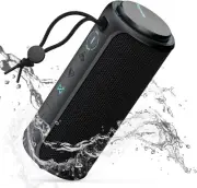 Bluetooth Speaker, IPX7 Waterproof, 30W Stereo with Deep Bass, Wireless Blue ...