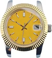 [WUYONGSI] 1pc 36 39mm Man Watch Case Stainless Steel Slass Fit NH34 NH35 NH36 Movement Single Calendar Watch Accessories(Model 3,36mm)