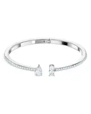Swarovski Mesmera Mixed Crystal Cuff Bracelet in Silver Tone