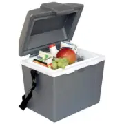 Koolatron Cooler/Warmer Plastic Adjustable Shoulder Strap 8 qt Capacity Gray