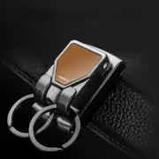 Men Metal Belt Keychain Key Holder Car key Ring with Double ring 2 Loops