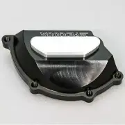 BMW 2013-14 HP4 WOODCRAFT LHS ENGINE STATOR COVER PROTECTOR - SILVER PLATE