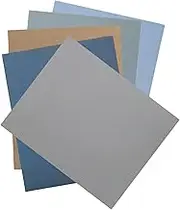 UTHCLO Versatile 5pcs Sandpaper Set Silicon Carbide Sandpaper Sheets 1000/2500 / 4000/5000 / 7000 Grit Dry for Wood Metal Plastic