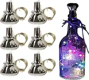 Solar String Lights for Wine Bottle – 6 x Fairy Lights for Bottle – Waterproof Lighting, Table Decorations for Outdoor Events Christmas Wedding Bar Garden