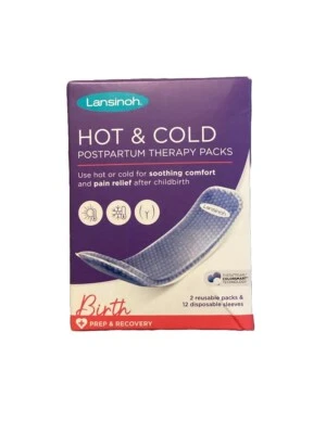 Lansinoh Hot & Cold Postpartum Therapy Packs 2 Reusable Packs - BRAND NEW