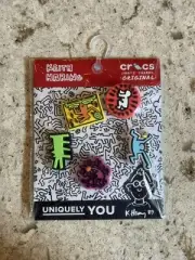 Crocs Keith Haring 5 Pack Jibbitz Shoe Charms Brand New 100% Authentic!