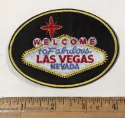 Welcome To Fabulous Las Vegas Nevada Logo Iron On Patch Travel Souvenir